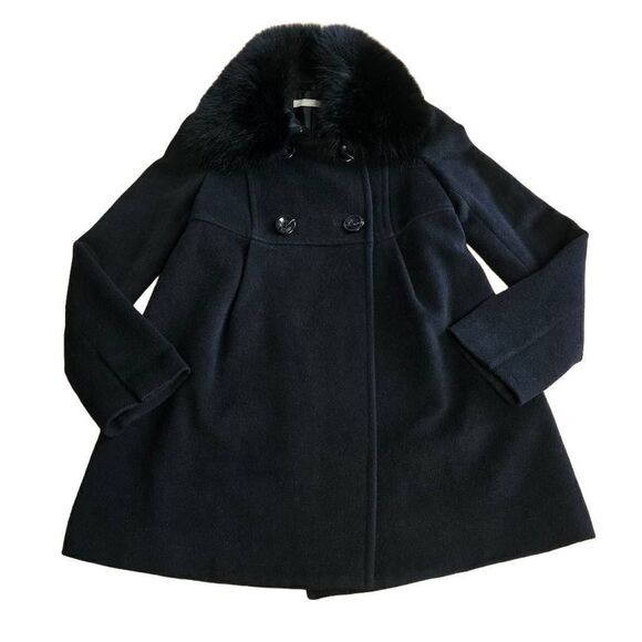 Epuda Jackets & Blazers - Epuda womens Sz 36 USA Small black angora and fox fur coat